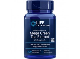 Life Extension Mega Green Tea Extract (Lightly Caffeinated), 100 vegetarian capsules (Expiry Sept 2024)